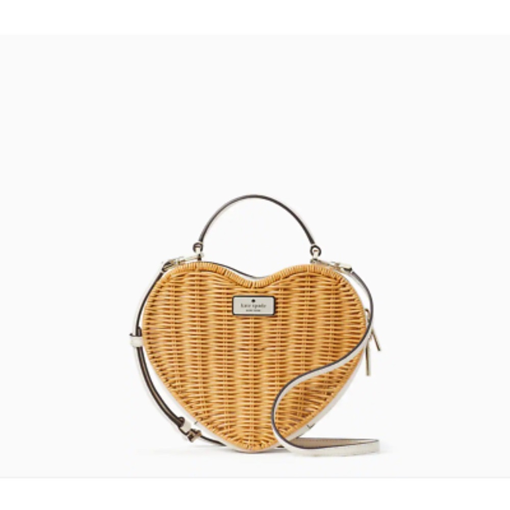 Kate Spade wicker heart bag